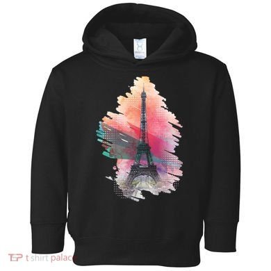 Illustration Of Eiffel Tower In Paris Toddler Hoodie