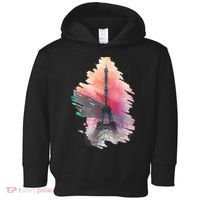 Illustration Of Eiffel Tower In Paris Toddler Hoodie thumb 0