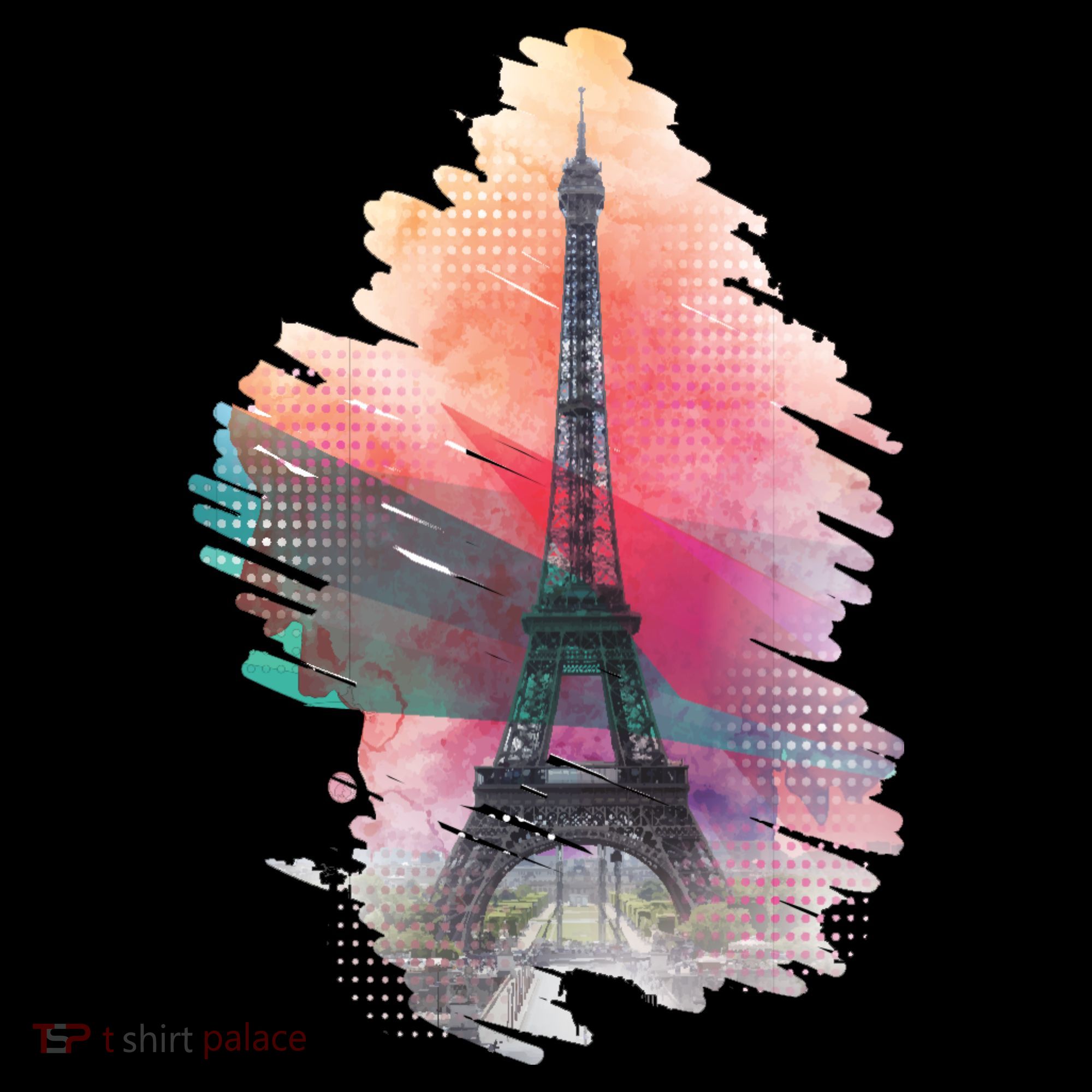 Illustration Of Eiffel Tower In Paris Tote Bag