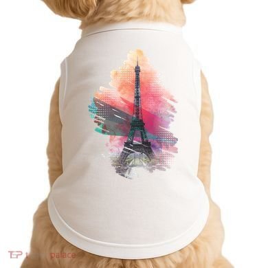 Illustration Of Eiffel Tower In Paris Doggie Tank