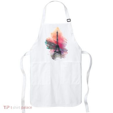 Illustration Of Eiffel Tower In Paris Apron