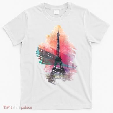 Illustration Of Eiffel Tower In Paris T-Shirt