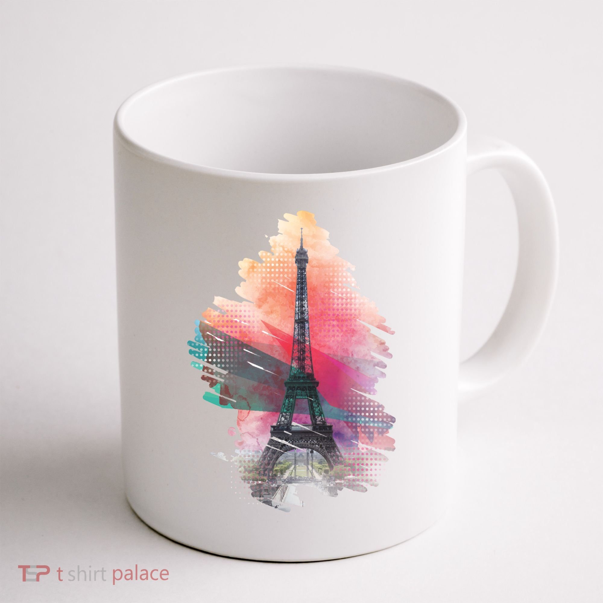 Illustration Of Eiffel Tower In Paris Coffee Mug
