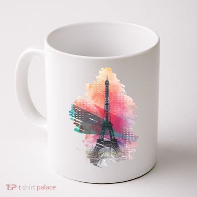 Illustration Of Eiffel Tower In Paris Coffee Mug