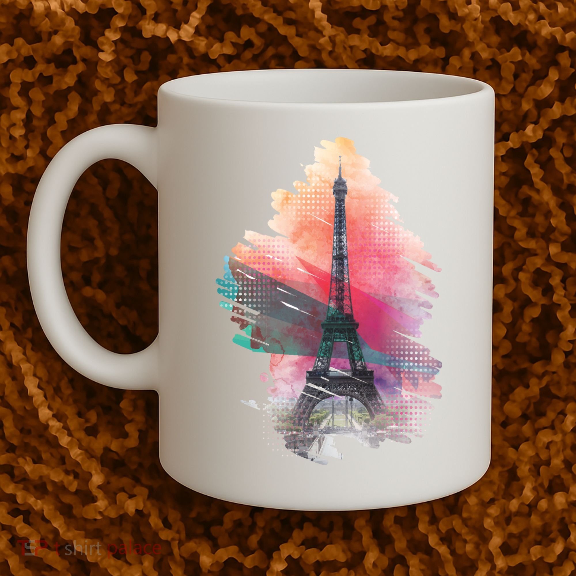 Illustration Of Eiffel Tower In Paris Coffee Mug