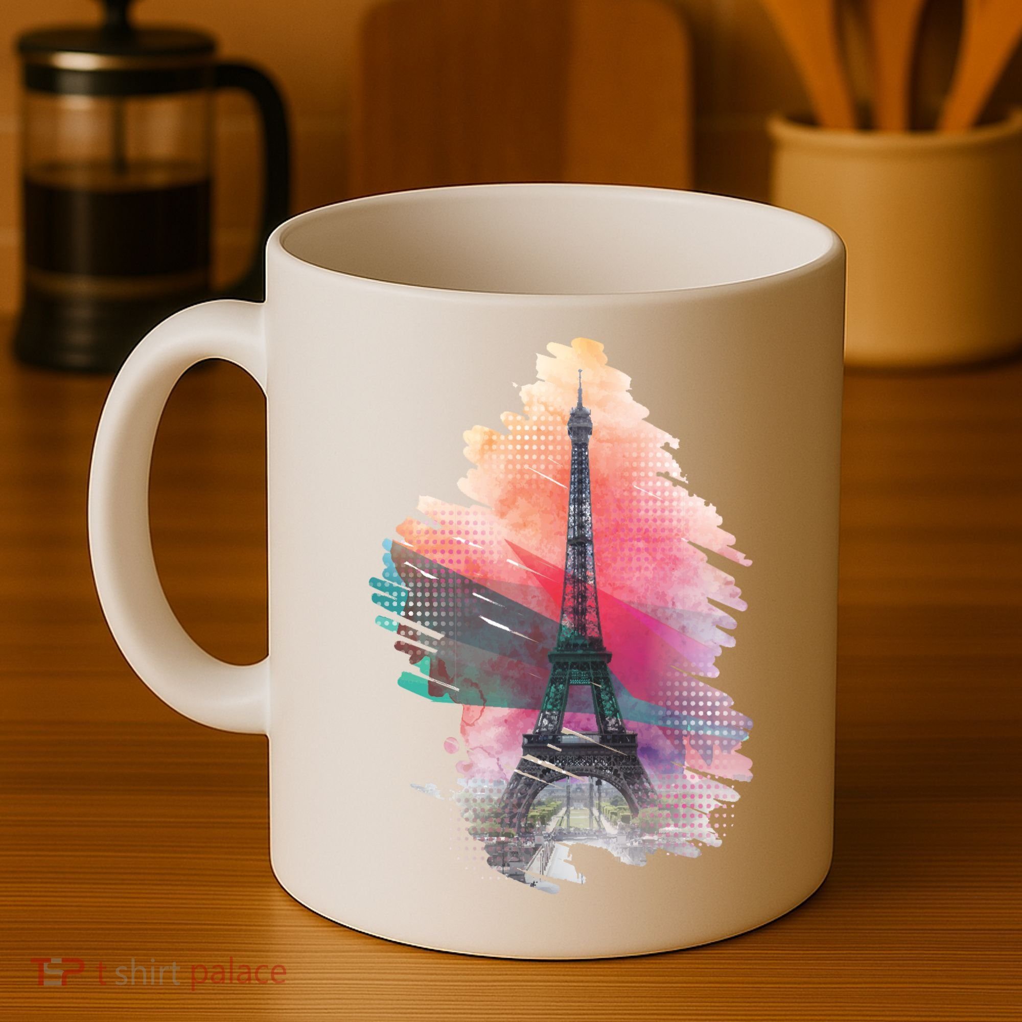 Illustration Of Eiffel Tower In Paris Coffee Mug