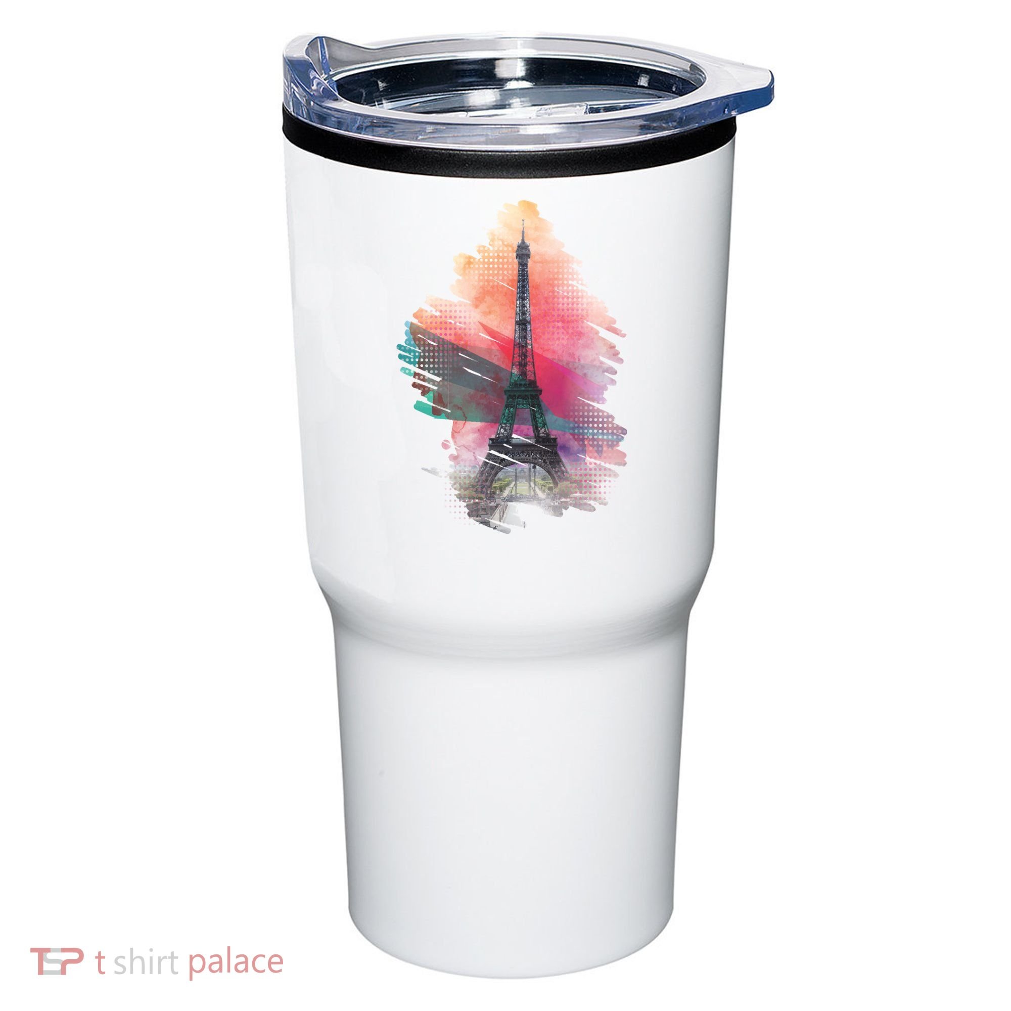 Illustration Of Eiffel Tower In Paris Tumbler