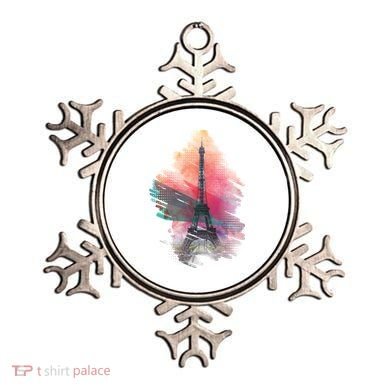Illustration Of Eiffel Tower In Paris Ornament