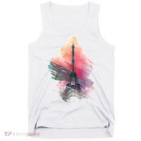Illustration Of Eiffel Tower In Paris Tank Top thumb 0