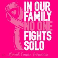 In Our Family No One Fight Solo Breast Cancer Awareness Gift T-Shirt thumb 7