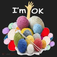 I’m Ok Funny Crochet And Knitting Yarn Mess Women's Sweatshirt thumb 2