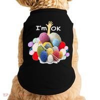 I’m Ok Funny Crochet And Knitting Yarn Mess Doggie Tank thumb 0