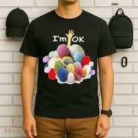 I’m Ok Funny Crochet And Knitting Yarn Mess T-Shirt thumb 6