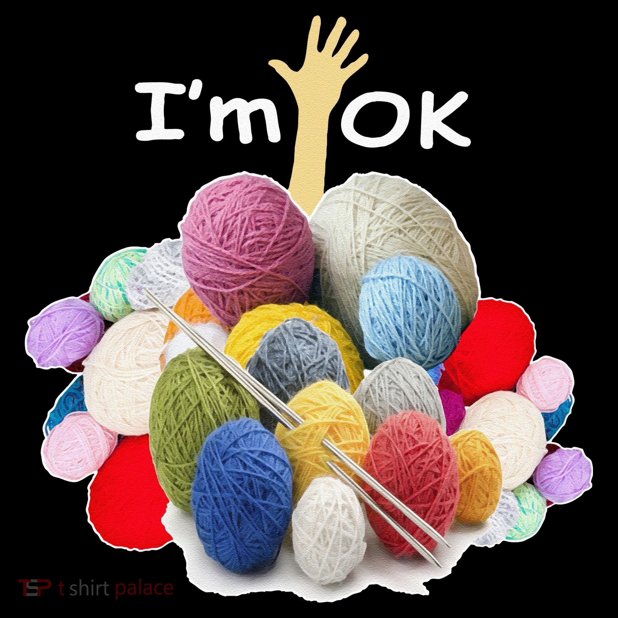 I’m Ok Funny Crochet And Knitting Yarn Mess Women's Hoodie