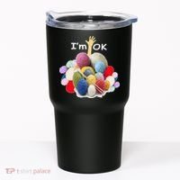I’m Ok Funny Crochet And Knitting Yarn Mess Tumbler thumb 0