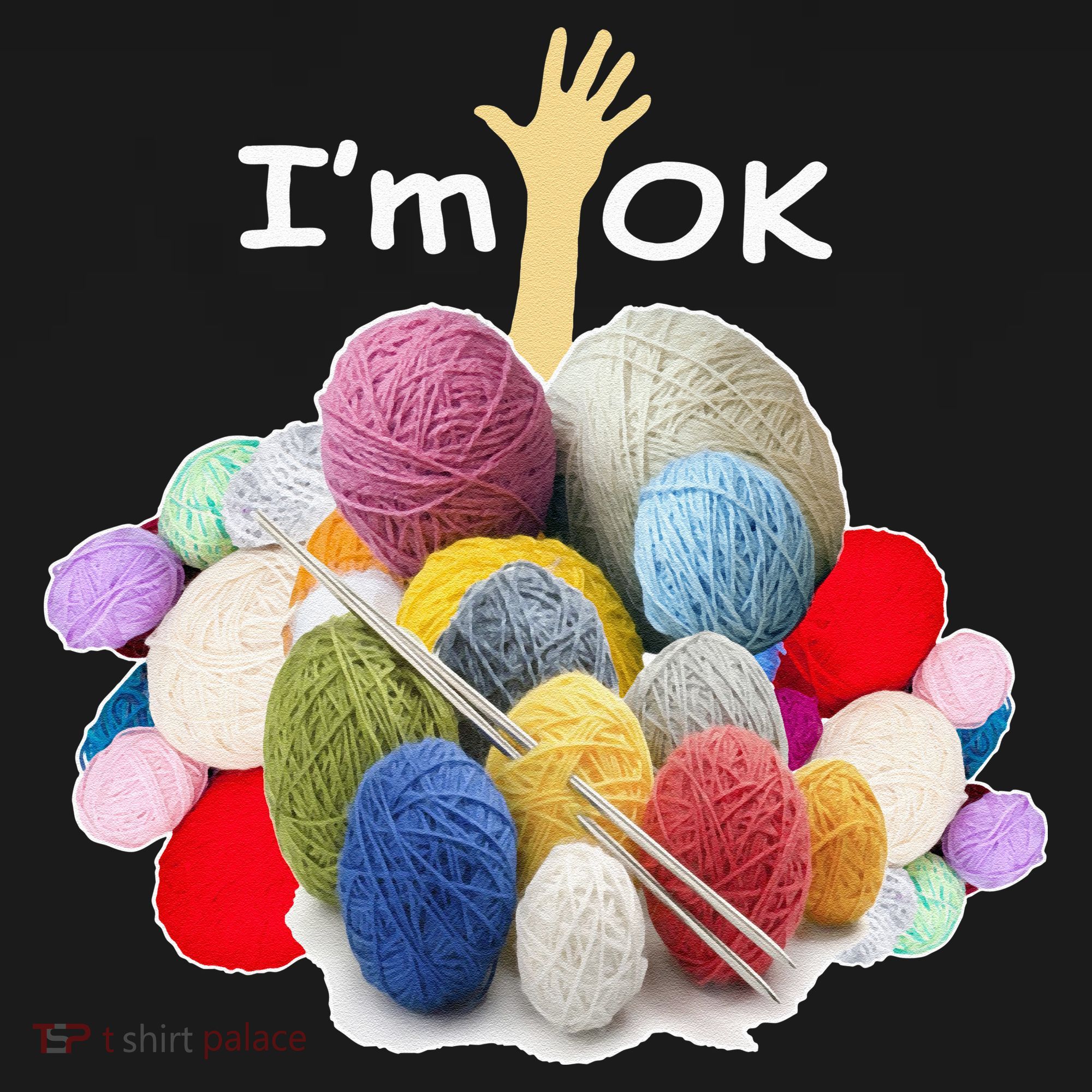 I’m Ok Funny Crochet And Knitting Yarn Mess Women's Tank Top