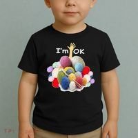 I’m Ok Funny Crochet And Knitting Yarn Mess Toddler T-Shirt thumb 2