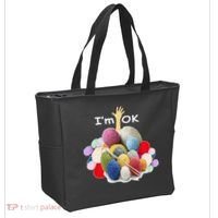 I’m Ok Funny Crochet And Knitting Yarn Mess Tote Bag thumb 2