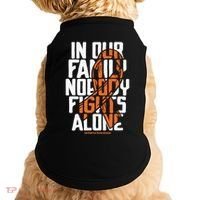 In Our Family Nobody Fights Alone Leukemia Awareness Month Meaningful Gift Doggie Tank thumb 0