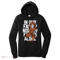 In Our Family Nobody Fights Alone Leukemia Awareness Month Meaningful Gift Women's Hoodie thumb 0