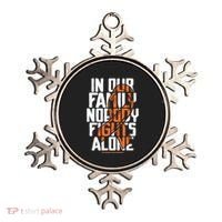 In Our Family Nobody Fights Alone Leukemia Awareness Month Meaningful Gift Ornament thumb 0