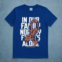 In Our Family Nobody Fights Alone Leukemia Awareness Month Meaningful Gift T-Shirt thumb 5