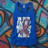 In Our Family Nobody Fights Alone Leukemia Awareness Month Meaningful Gift Women's Tank Top thumb 3