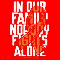 In Our Family Nobody Fights Alone Leukemia Awareness Month Meaningful Gift Santa Hat thumb 1