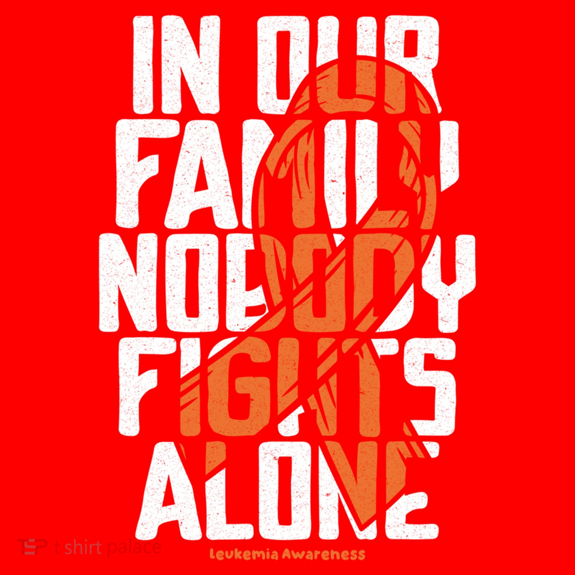 In Our Family Nobody Fights Alone Leukemia Awareness Month Meaningful Gift Santa Hat