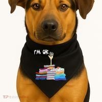I'm Ok Funny Sewing Lover Sewer Fabric Sewing Seamstress Meaningful Gift USA-Made Doggie Bandana thumb 1