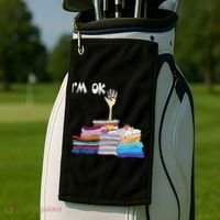 I'm Ok Funny Sewing Lover Sewer Fabric Sewing Seamstress Meaningful Gift Golf Towel thumb 2