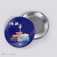I'm Ok Funny Sewing Lover Sewer Fabric Sewing Seamstress Meaningful Gift Button thumb 0