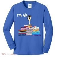 I'm Ok Funny Sewing Lover Sewer Fabric Sewing Seamstress Meaningful Gift Kids Long Sleeve Shirt thumb 0