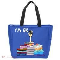 I'm Ok Funny Sewing Lover Sewer Fabric Sewing Seamstress Meaningful Gift Tote Bag thumb 0