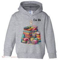 IM Ok Funny Sewing Quilting Fabric Toddler Hoodie thumb 0