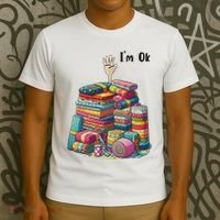 IM Ok Funny Sewing Quilting Fabric T-Shirt thumb 3