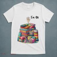 IM Ok Funny Sewing Quilting Fabric T-Shirt thumb 5