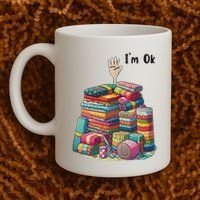 IM Ok Funny Sewing Quilting Fabric Coffee Mug thumb 2