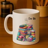 IM Ok Funny Sewing Quilting Fabric Coffee Mug thumb 4