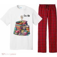 IM Ok Funny Sewing Quilting Fabric Pajama Set thumb 0