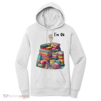 IM Ok Funny Sewing Quilting Fabric Women's Hoodie