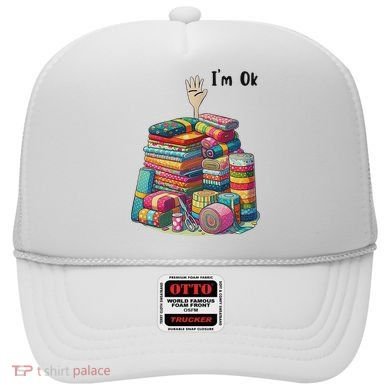 IM Ok Funny Sewing Quilting Fabric Hat