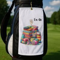 IM Ok Funny Sewing Quilting Fabric Golf Towel thumb 2