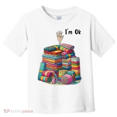 IM Ok Funny Sewing Quilting Fabric Toddler T-Shirt