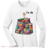 IM Ok Funny Sewing Quilting Fabric Women's Long Sleeve Shirt thumb 0