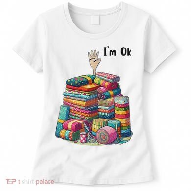 IM Ok Funny Sewing Quilting Fabric Women's T-Shirt