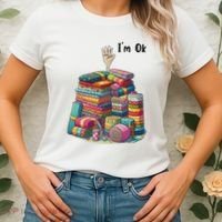 IM Ok Funny Sewing Quilting Fabric Women's T-Shirt thumb 2
