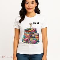 IM Ok Funny Sewing Quilting Fabric Women's T-Shirt thumb 4