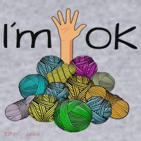 I’m Ok Funny Crochet And Knitting Yarn Mess Women's Sweatshirt thumb 2