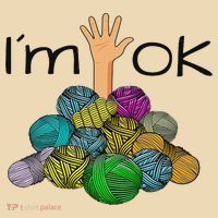 I’m Ok Funny Crochet And Knitting Yarn Mess Tote Bag thumb 4